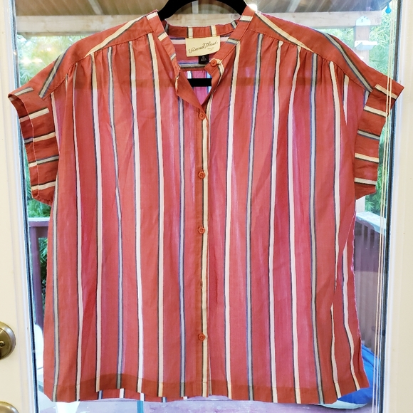 Women's Relaxed Striped Blouse (new) - Picture 1 of 3